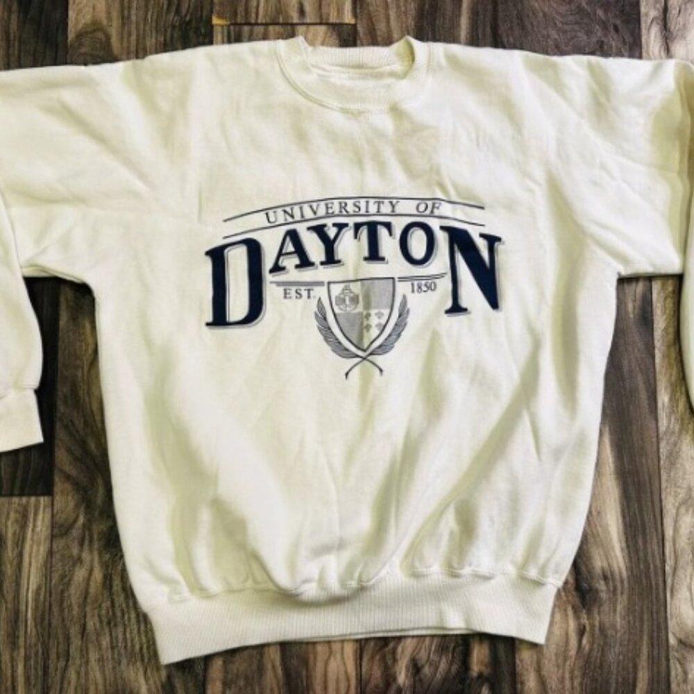 University Of Dayton Ud Flyers Crewneck Sweater Sweatshirt Retro Hj33565